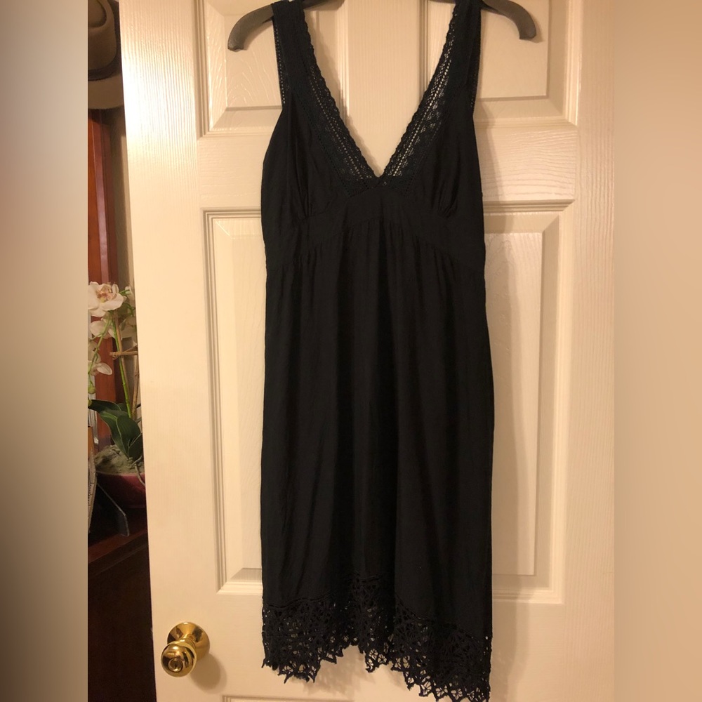 YOA Black Lace Tank Sundress